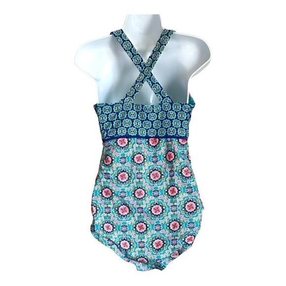 EUC - Catalina Royal Garden One Piece Swimsuit - Size 8/10 - Picture 4 of 9